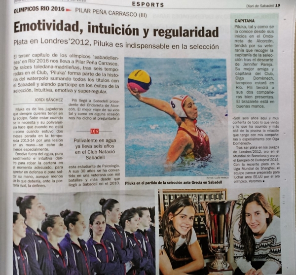 Olímpicos Rio 2016: Pili Peña Carrasco