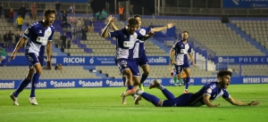 Moha Ezzarfani celebrant el gol