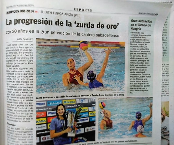 Olímpicos Río 2016: Judith Forca Ariza