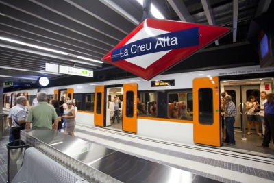 La estación de los FGC en La Creu Alta