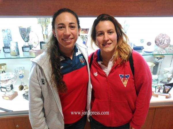 Gina junto a la egarense E.Pirat