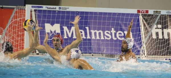 Imagen del partido de ida entre Sabadell y Ferencvaros