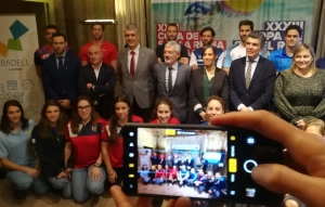Imagen del sorteo de la Copa del Rey y la Reina en la Casa Duran de Sabadell