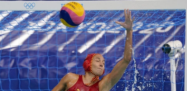 Laura Ester durante el España Paises Bajos