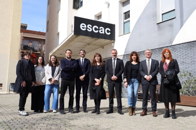 El ministro de Cultura, Ernest Urtasun en la ESCAC