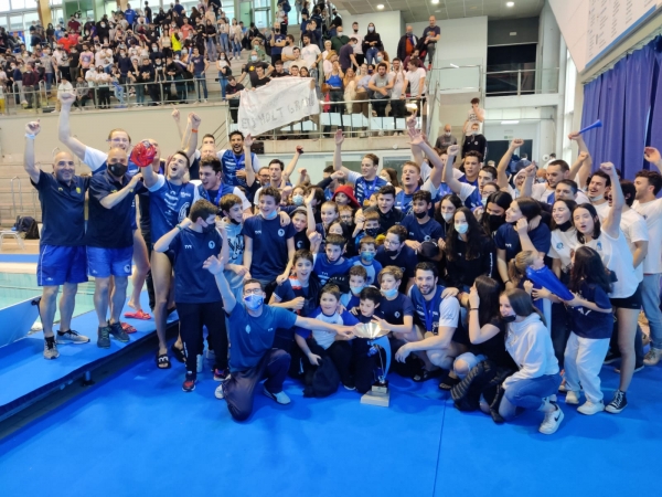 La celebración del CN Sabadell, campeón de la Eurocup