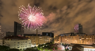 El castell de focs artificials a Sabadell