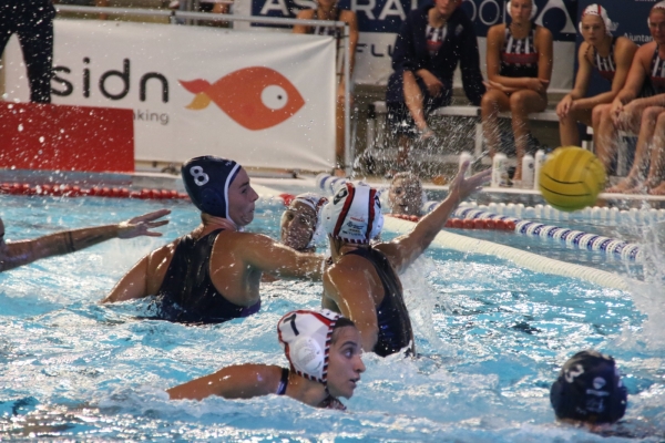 Maica García durante el Sabadell-Mataró de la Supercopa